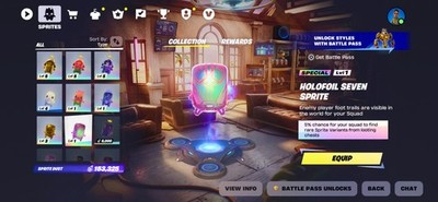  Lvl 5 Seven Sprite (Special) *Brand New Very Rare* - Holofoil/Galaxy/Gummy/Gold