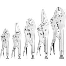 Locking Pliers Set Chrome-vanadium Steel 5-piece Tool Set