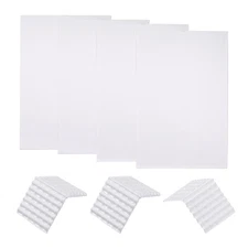 Miniature Roof Tiles PVC for Model Building White Pack of 4,1:100