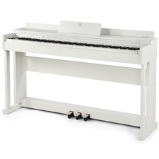 MUSTAR White 88Key Fully Weighted Hammer Action Digital Piano Keyboard w/3-Pedal