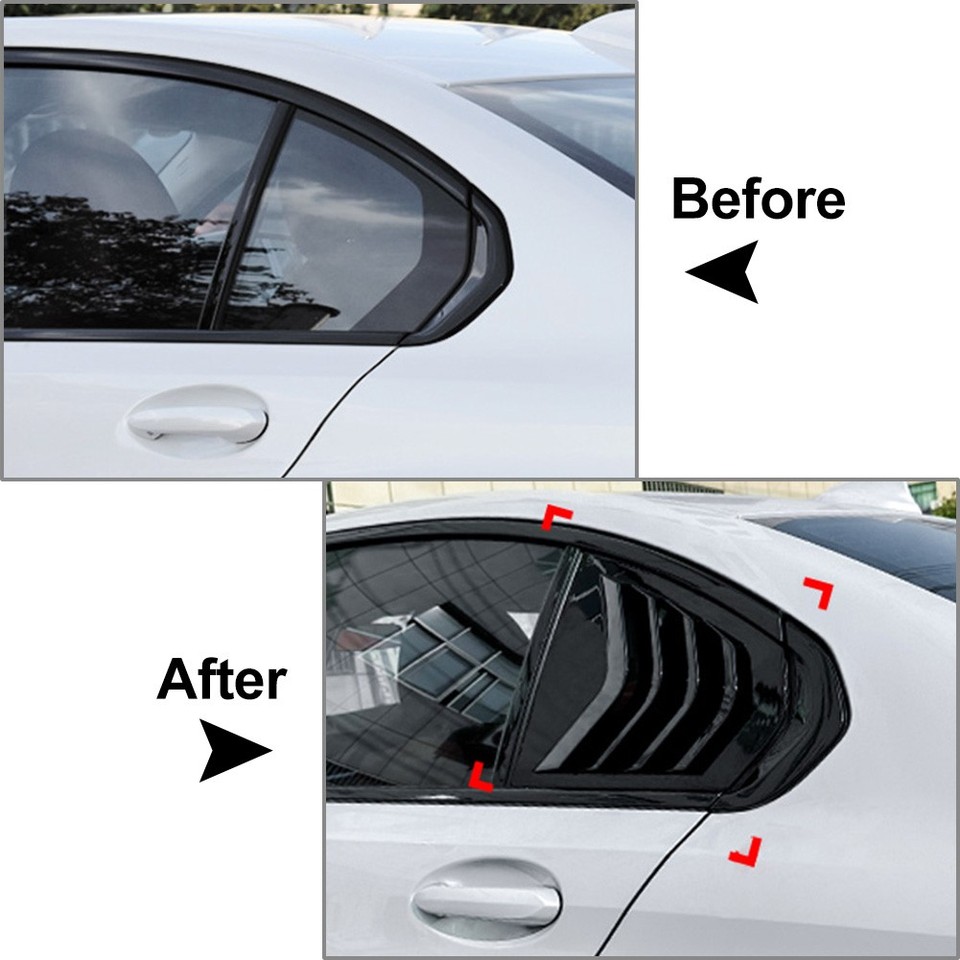 For BMW 3-Series G20 2019-23 Rear Window Louver Shutter Cover Trim ...