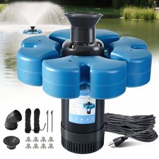 Bomba aireadora fuente estanque 1HP 15000 GPH con cable de 100 pies para estanques grandes