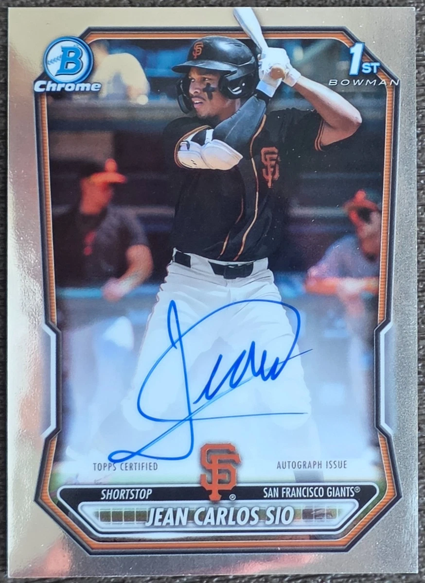 Bowman San Francisco Giants Baseball Sports Autographed Trading
