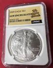 2009 1 oz BU American Silver Eagle direct from a Mint Tube.