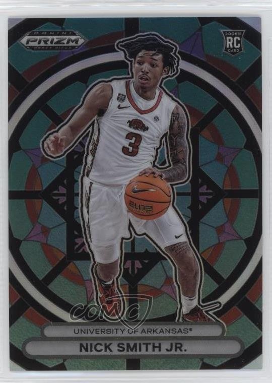 2023-24 Panini Prizm Draft Picks Stained Glass Nick Smith Jr #7 Rookie RC