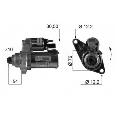 KAWIN Anlasser Motor EM270G 202150 02T911024B 02T911023RX 0986020290
