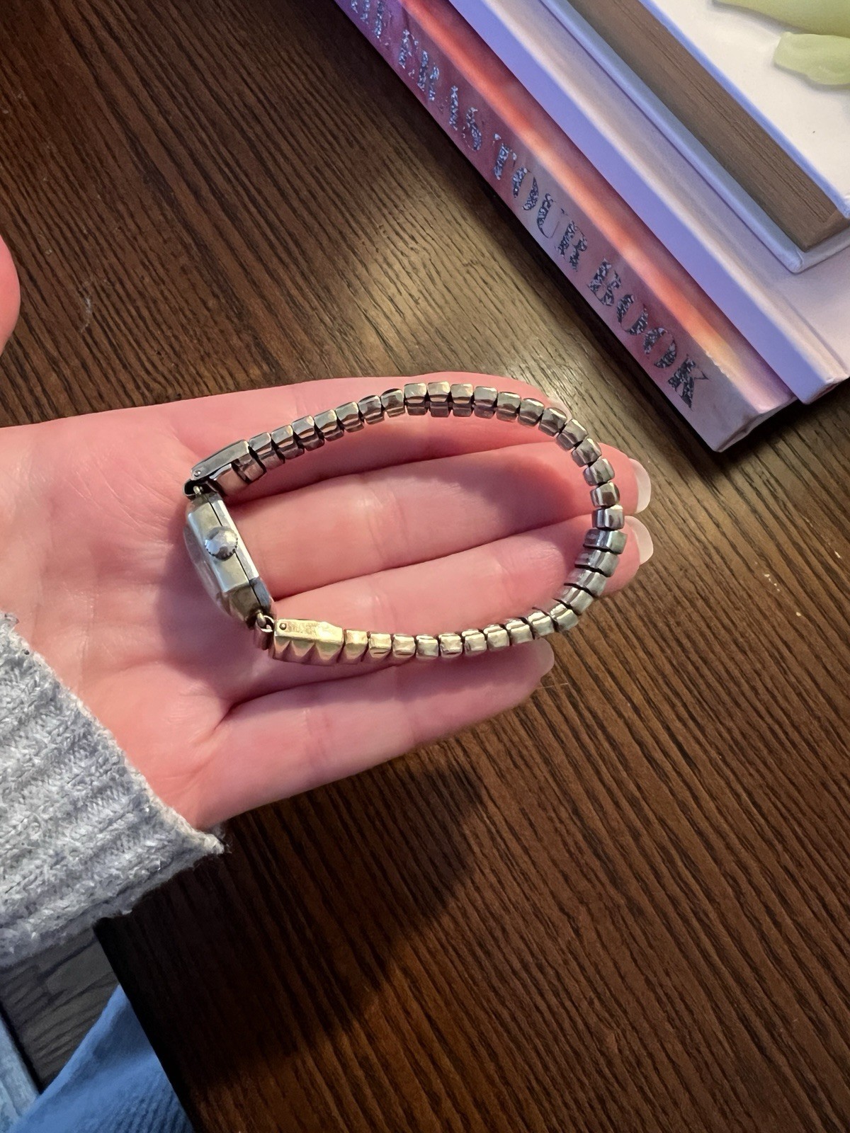 Anker Vintage Watch Rectangular Face Stretchy Ban… - image 2