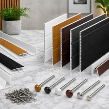 Hollow Soffit Board 5m Cladding UPVC Tongue & Groove Ceiling Panel Sheets
