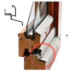 Holzfenster Regenschiene Wasserablauf Aluminium Wetterschutz Wetterschenkel