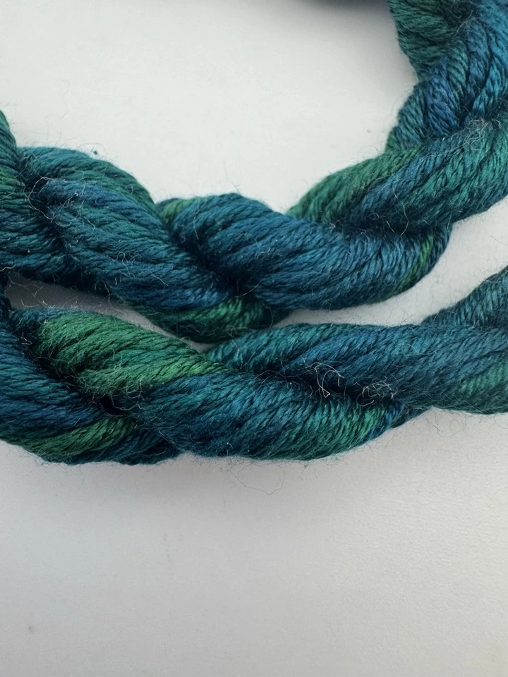 Gloriana 12 Strand Silk Floss For Needlework-2 Skeins/6 Yd Each-Deep Blue Sea - Image 2 of 2