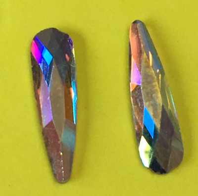 2x Overlay Nagelschmuck Nailart Nageldesign Tropfenform  *NEU*