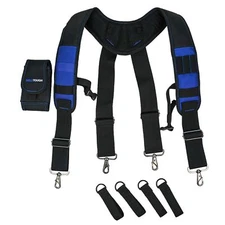 Tool Belt Suspenders Construction Work Belt Suspenders with detachable phone ...