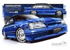 <!--F#f_0-->HOLDEN HDT VK SS COMMODORE PETER BROCK BLUE MEANIE SILVER WHEELS A1 STRETCHED CA<!--F/-->