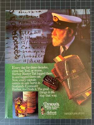 Vintage 1983 Dewar s White Label Whiskey Print Ad