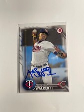 Minnesota Twins ADAM BRETT WALKER Signed Card