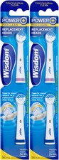 2 x Wisdom Power Plus Electric Toothbrush Replacement Heads