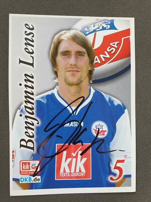 Benjamin Lense   Hansa Rostock   Autogrammkarte   AK 2007/08    signiert 