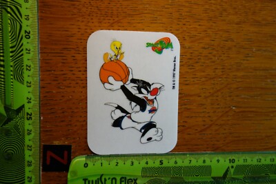 Alter Aufkleber Comic Cool WARNER BROS. 1997 Sylvester Basketballkorb