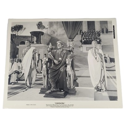 CLEOPATRA Press Photo Richard Burton Roddy McDowall Rex Harrison Original 