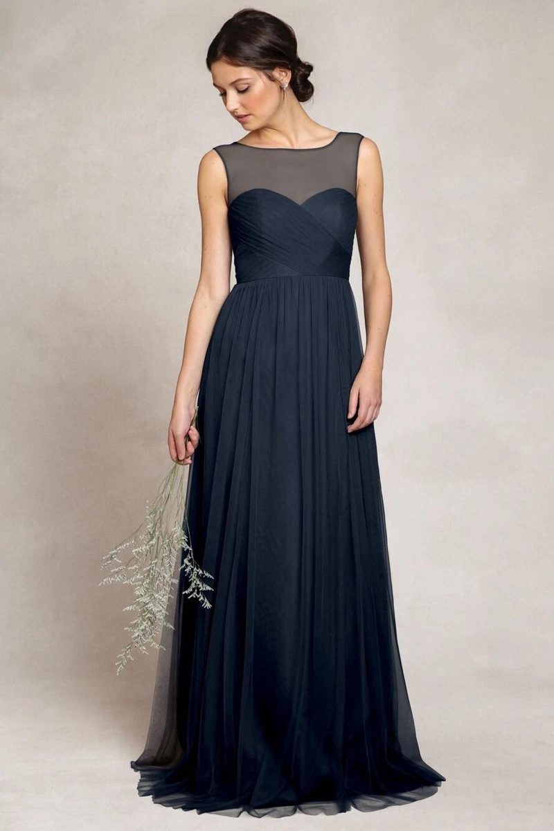 jenny yoo navy bridesmaid dress Jenny Yoo Navy Chiffon main image 0