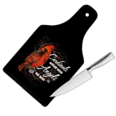 Gift Cutting Board : Cardinals Appear Angels Are Near Bird Ecology Nature Aviary