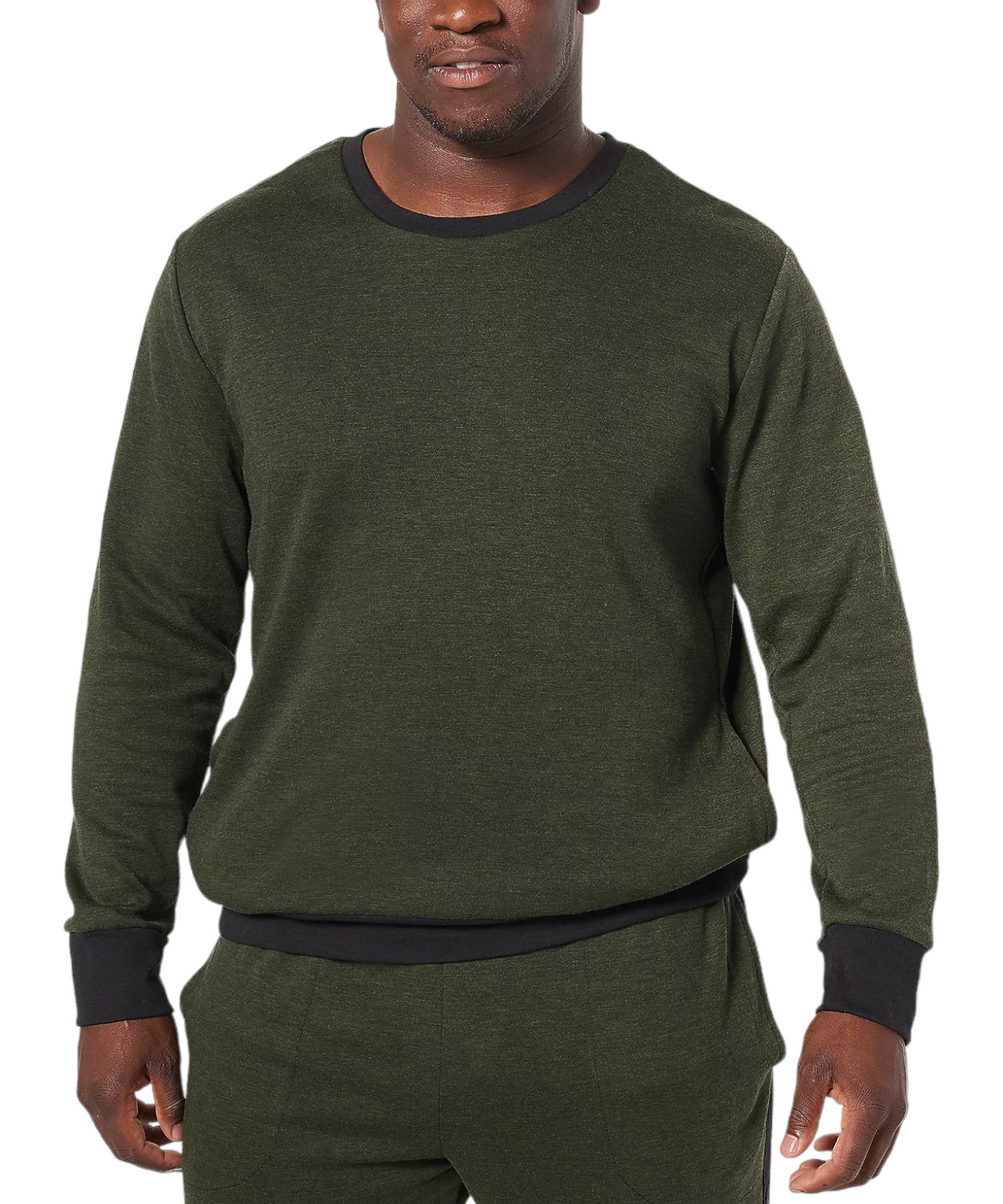 Мужская толстовка из двойного трикотажа Cuddl Duds Forest Heather