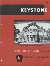 Brochure - Keystone Varnish - One Coat Paint - Finishes - c1949 (AF686)