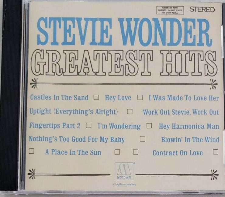 Stevie Wonder - Greatest Hits  Audio CD - 1998 - Motown