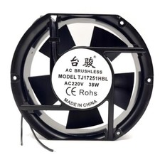 TAIJUN TJ17251HBL 17251 AC220v 38W 17CM Cabinet Cooling Fan