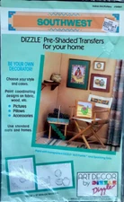 Dizzle “Indian Girl & Pottery” Iron On Pre-Shaded Transfer Southwest Sealed New