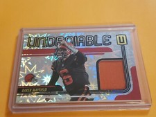 2019 UNPARALLELED BAKER MAYFIELD UNDENIABLE JERSEY PATCH /75 IMPACT BROWNS MS