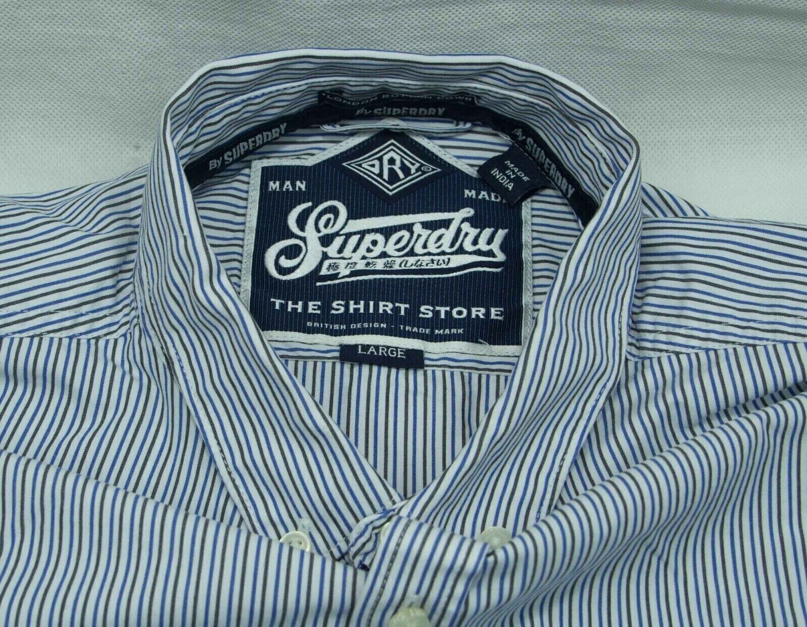 * SUPERDRY MENS SHIRT COTTON SIZE L EXCL eBay