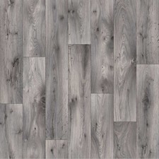 Wood Plank Effect Vinyl Flooring Feltback 4mm Lino Roll Kitchen Bathroom