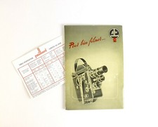 Bolex H8 Camera Owner's Manual Instruction Guide and Exposure Table in French