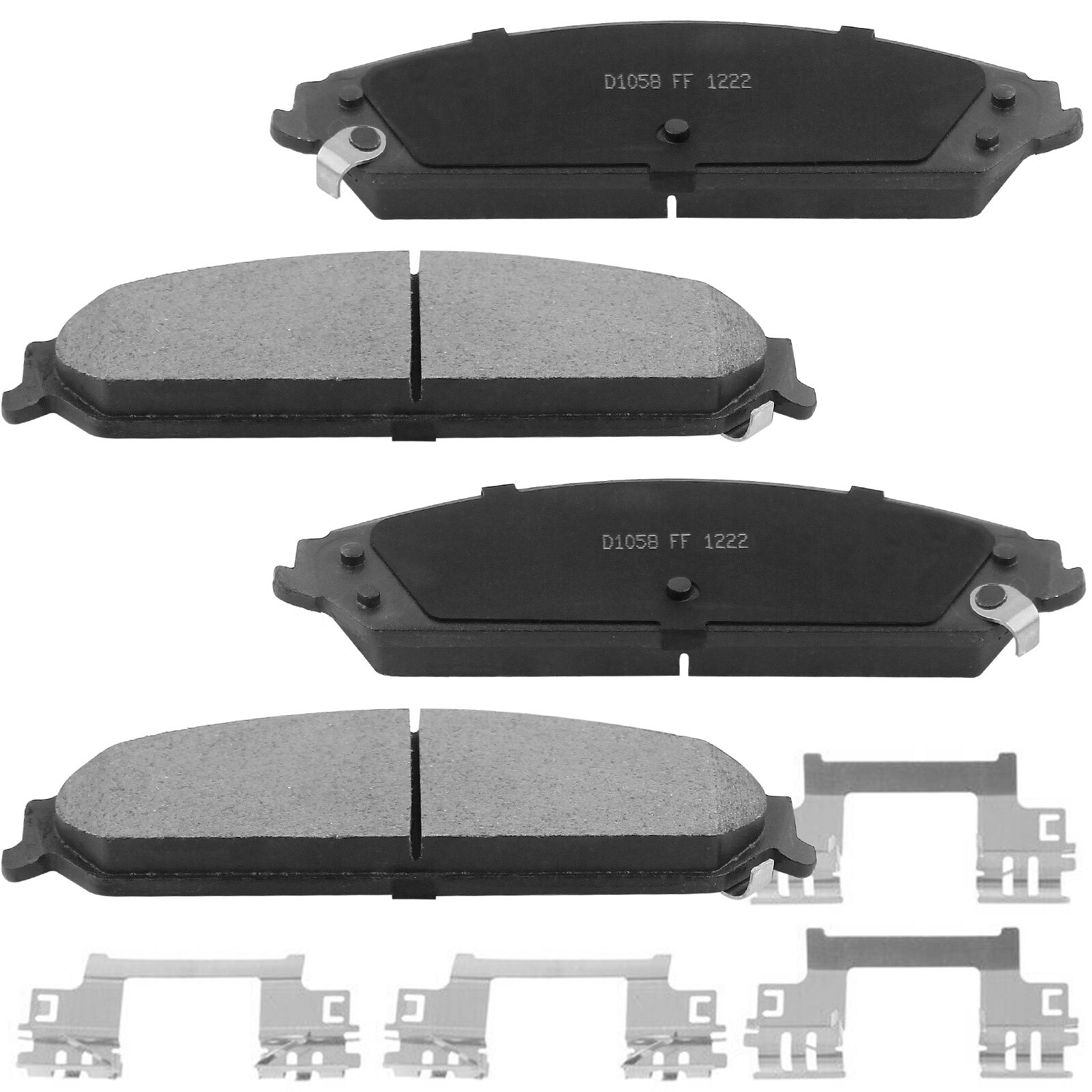 4 Pcs Front Ceramic Brake Pads for Dodge Challenger Charger Magnum