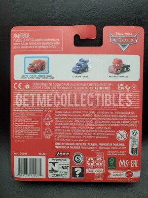 DISNEY PIXAR CARS MINI RACERS MACK SNOT ROD DJ 3 PACK FREE SHIP