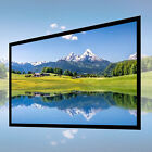 130inch Aluminum Fixed Frame 16:9 Projector Screen White Home Theater Tv Movies