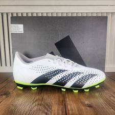 Adidas Predator Accuracy.4 FxG Mens Size 10 White Black Low Soccer Cleats GZ0013