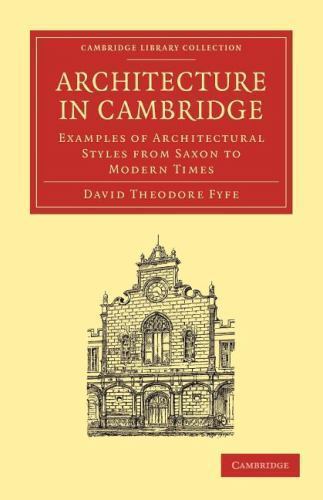 Architecture in Cambridge Fyfe Paperback Cambridge University Press