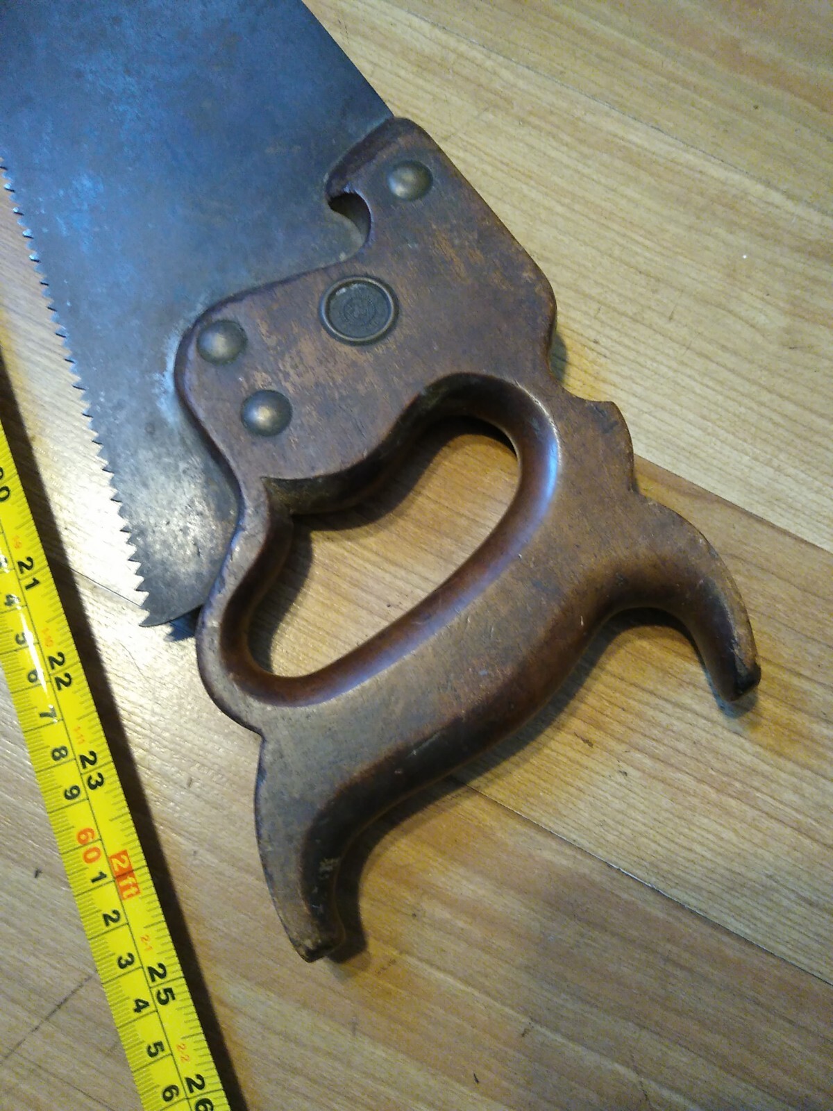 Vintage Early Disston Phila. Hand Saw 22" eBay