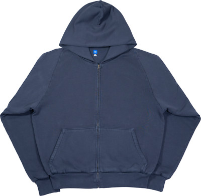 【Yeezy x Gap】 Hoodie Blue XS~XXL Yeezy Gap Hoodie Mens Size 2XL Navy Blue Zip Unreleased