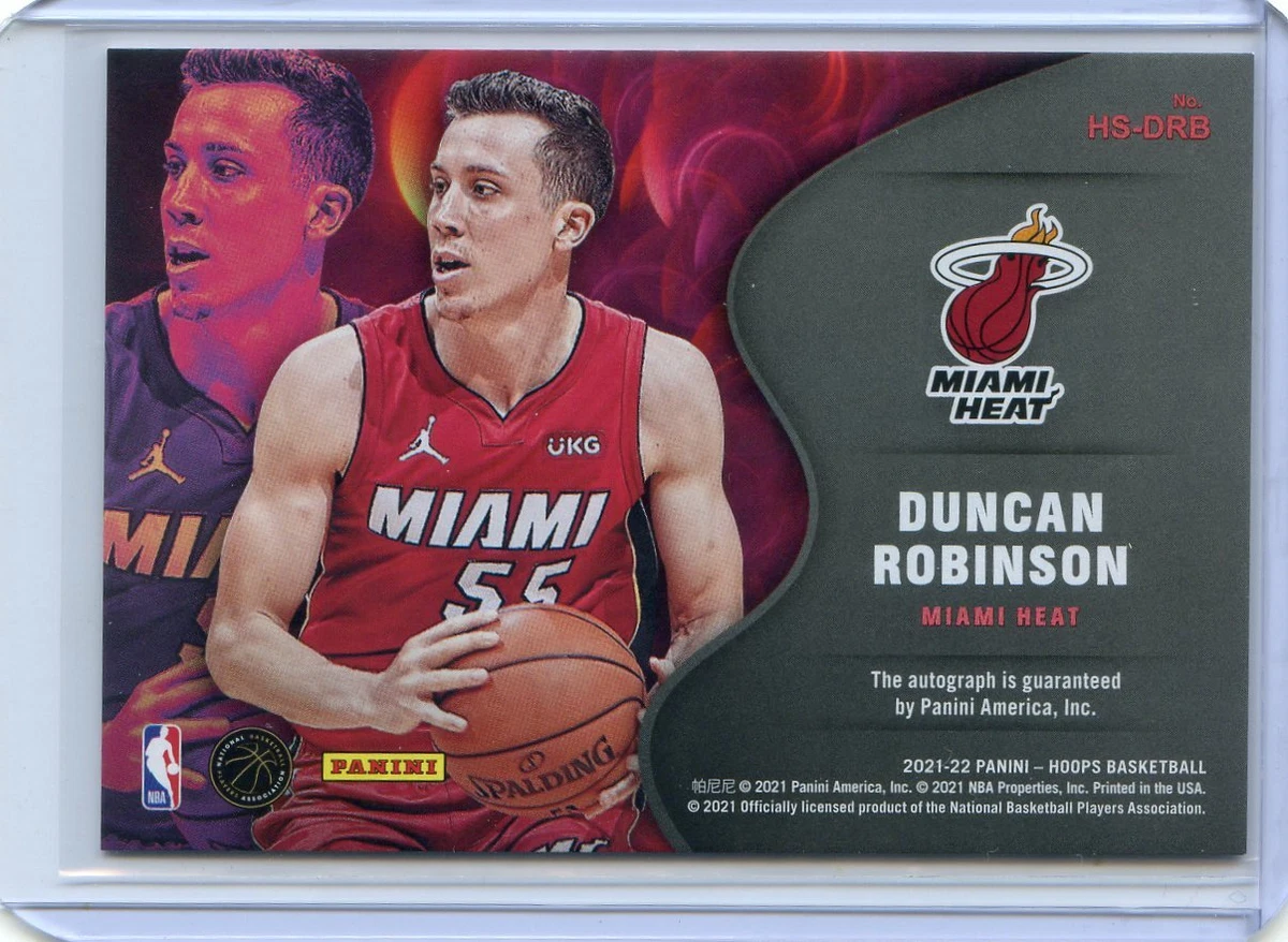 2021-22 Panini Hoops NBA DUNCAN ROBINSON Hot Signatures Auto Autograph HEAT SP