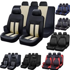 For Honda Car Seat Covers Pu Leather Full Set 5 Seats Front Rear Protectors