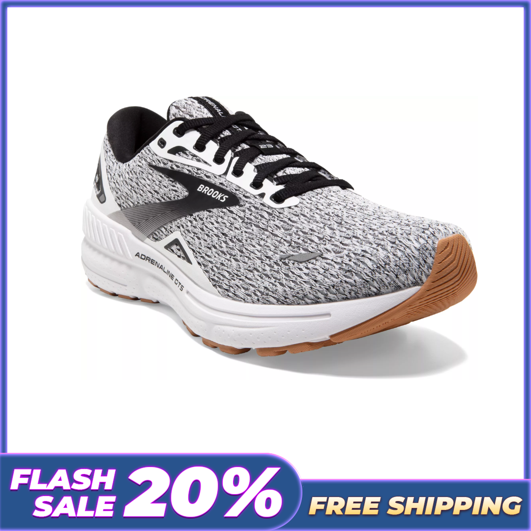 [ FLASH SALE ] - Brooks Men's Adrenaline GTS 23 Running Shoes - Oreo