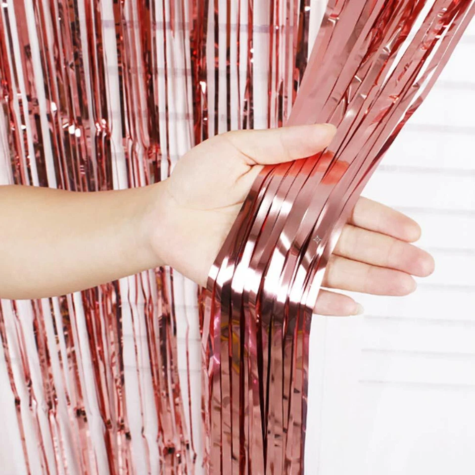 TINSEL SHIMMER FOIL DOOR CURTAIN GARLANDS BIRTHDAY PARTY DISCO DECORATIONS - Image 4 of 4