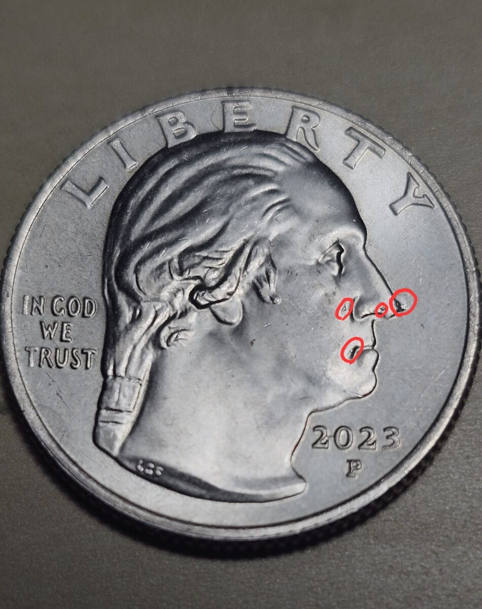 2023 Edith Kanaka'Ole Quarter Error Die Clash Error Obv/Rev 2023 Edith Kanaka'Ole Quarter Error Die Clash Error Obv/Rev