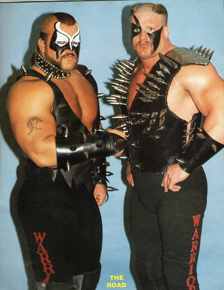 NWA NATIONAL WRESTLING ALLIANCE MAG PINUP #3 (1986) ROAD WARRIORS