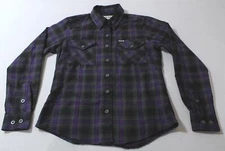 Dixxon Flannel Co Women's The Forum Flannel Shirt MP7 Purple/Gray/Black Small