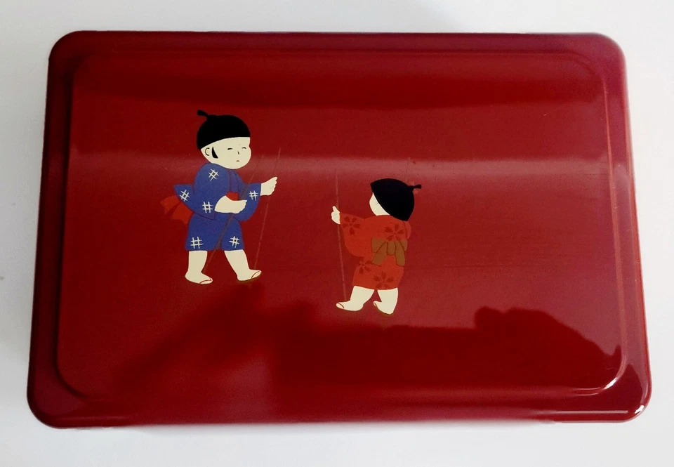 Japanese Laquered Plastic Bento Lunch Box 6.5 X 4.5" - Image 4 of 4