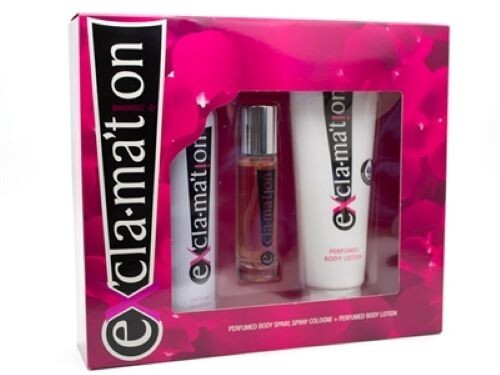 exclamation Set: Perfumed Body Spray, Spray Cologne, Perfume